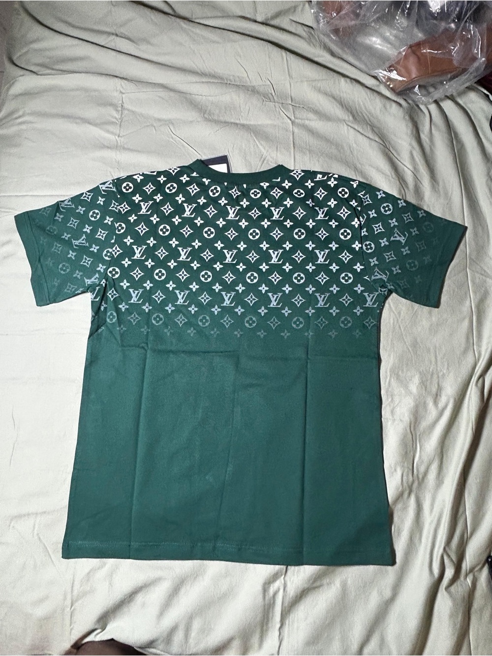 Louis Vuitton Dark Green Monogram Short Sleeve Tee - Picture 3 of 5